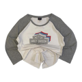 1623 Harley Davidson Women's Logo Graphic Long Sleeve Baseball Style T Shirt White XL