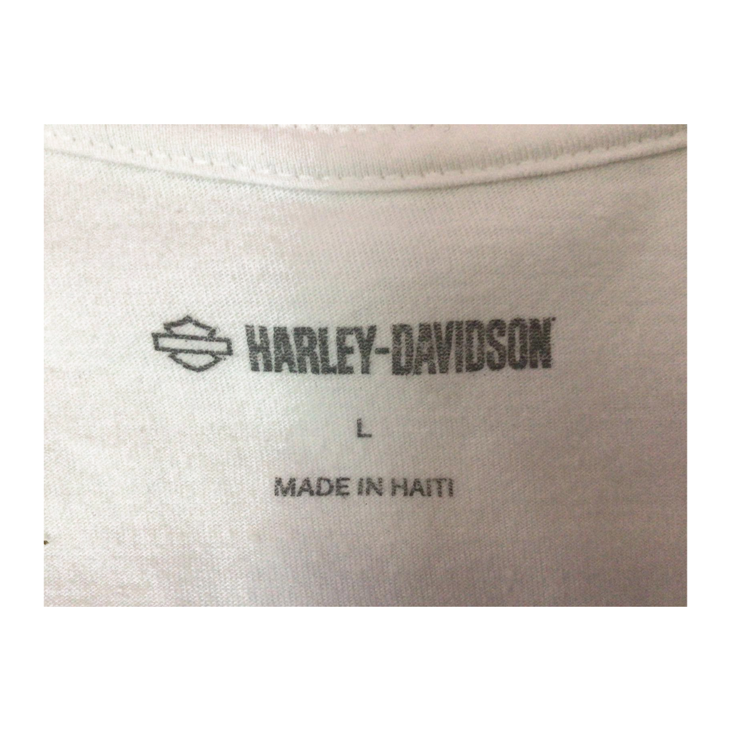 1624 Harley Davidson Women's USA 1 Short Sleeve T shirt White L
