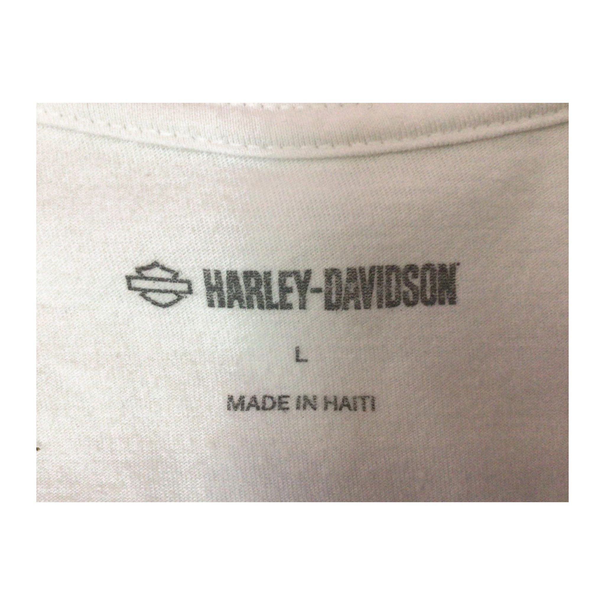 1624 Harley Davidson Women's USA 1 Short Sleeve T shirt White L