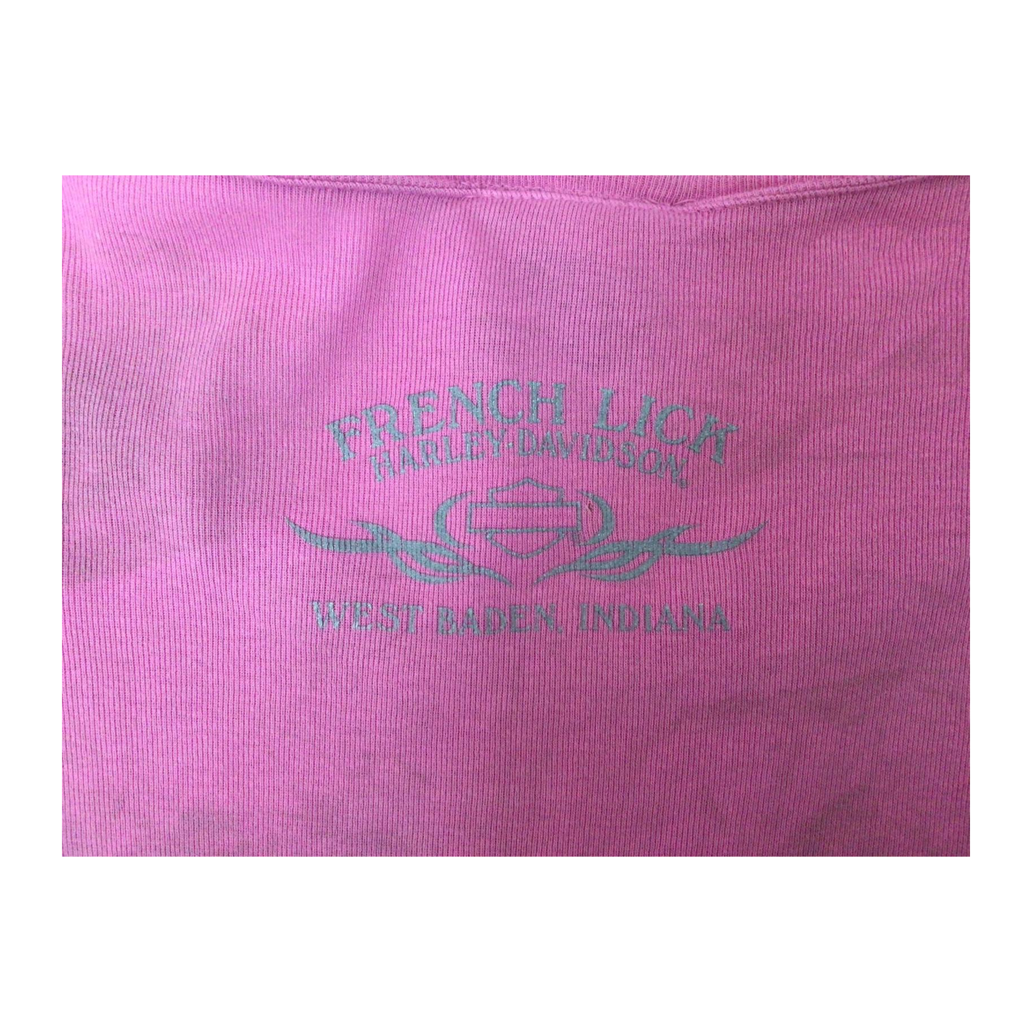 1625 Harley Davidson Women's Bedazzled Logo Short Sleeve T Shirt Pink M