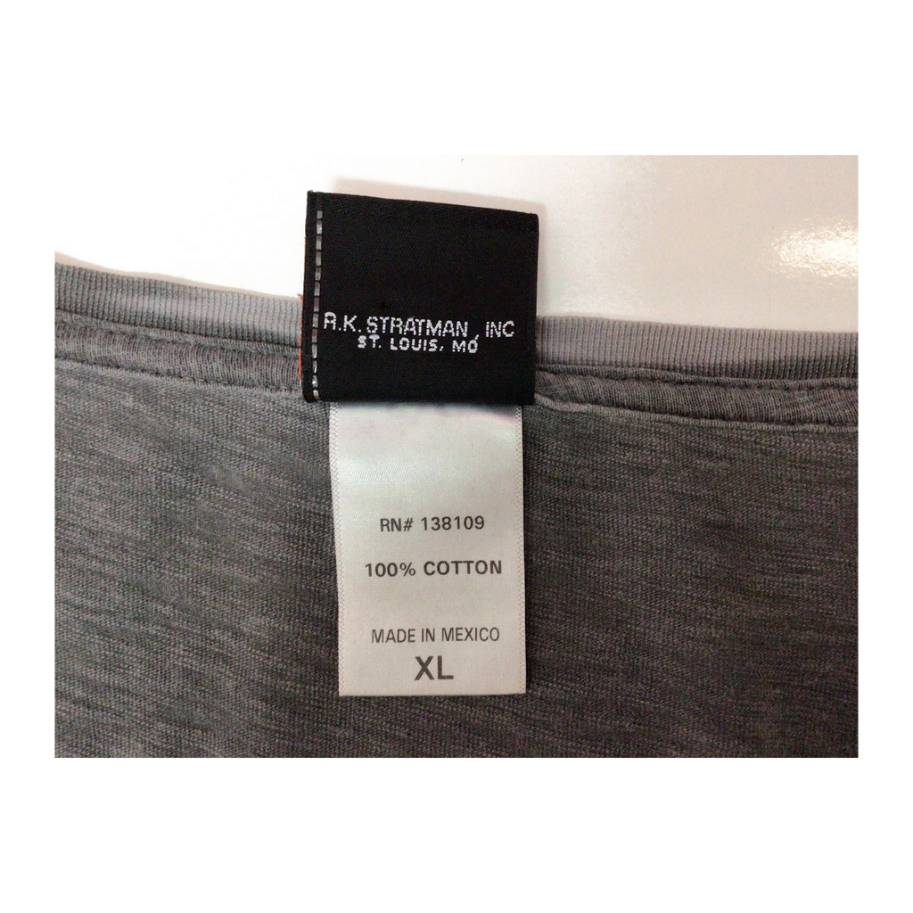 1626 Harley Davidson Women's Logo Long Sleeve V Neck T Shirt Grey XL
