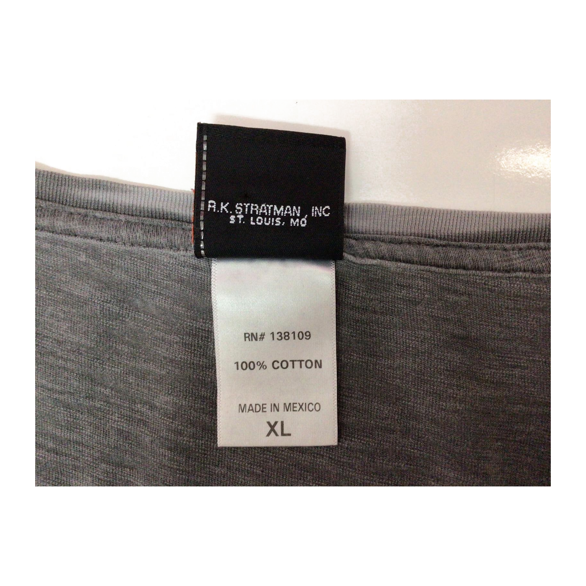 1626 Harley Davidson Women's Logo Long Sleeve V Neck T Shirt Grey XL