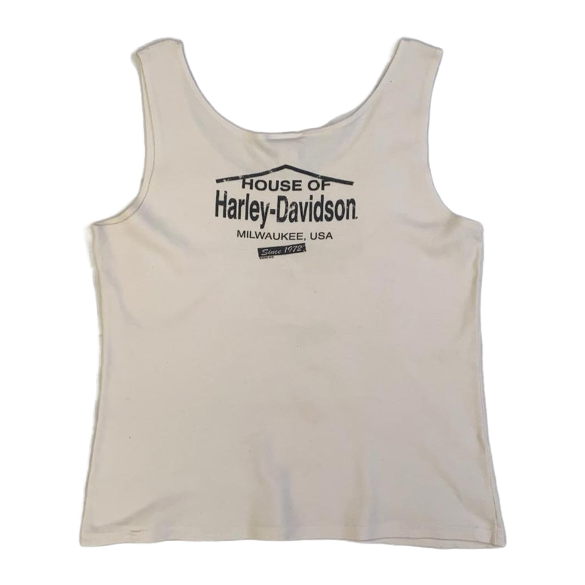 1627 Harley Davidson Women's Tank Top Muscle T White XL