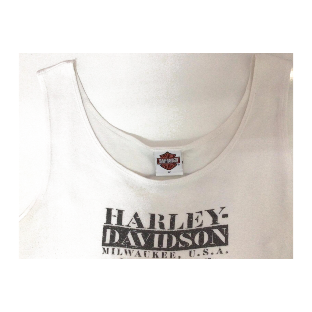 1627 Harley Davidson Women's Tank Top Muscle T White XL