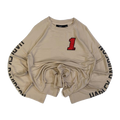 1631 Harley Davidson Women's 1 Long Sleeve T Shirt Beige M