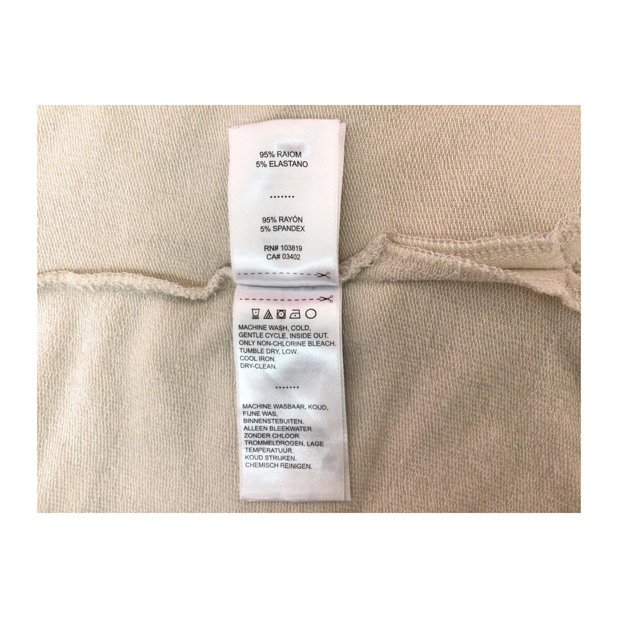 1631 Harley Davidson Women's 1 Long Sleeve T Shirt Beige M