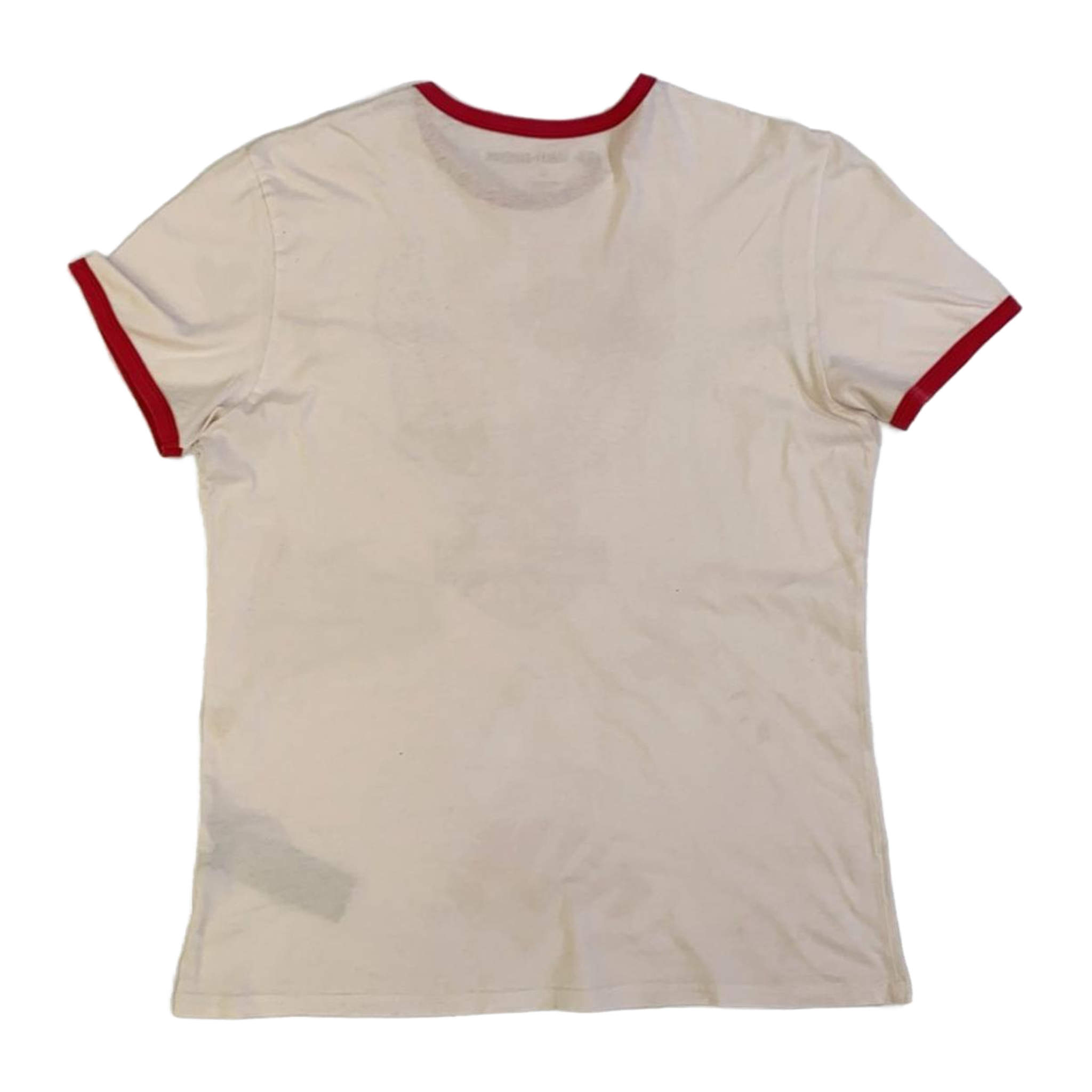 1636 Harley Davidson Women's Eagle Logo Contrast Rib Short Sleeve T Shirt White XL