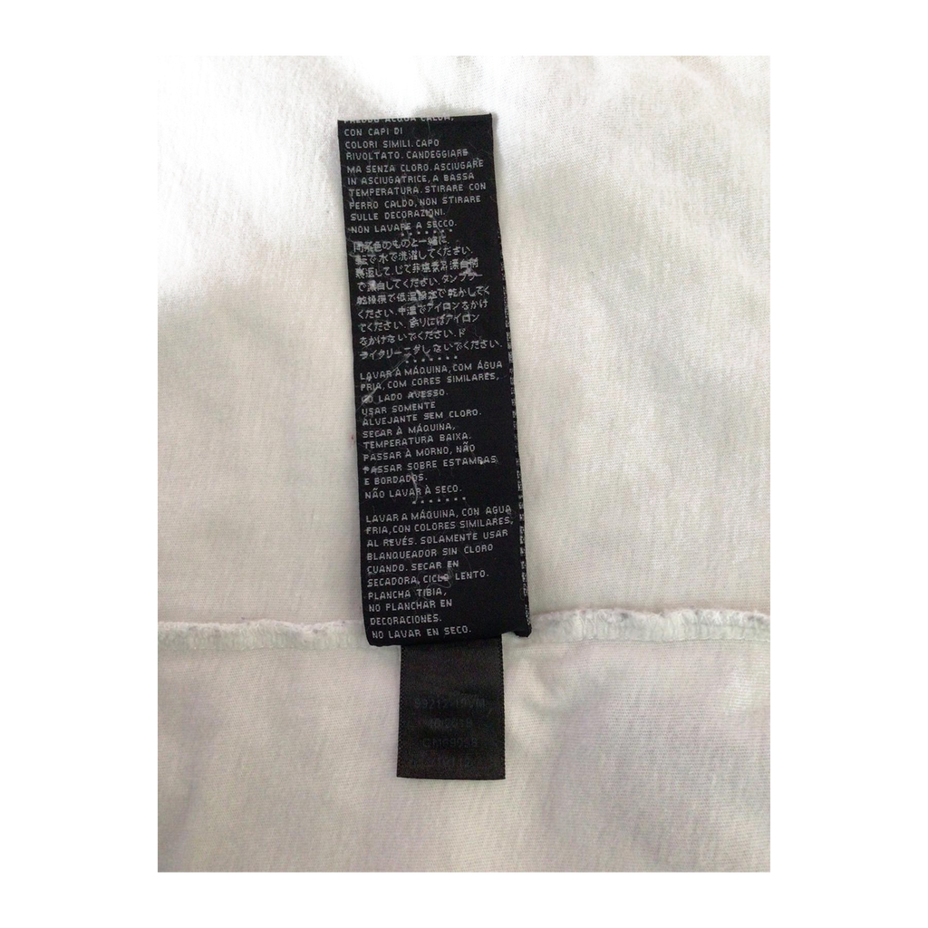 1636 Harley Davidson Women's Eagle Logo Contrast Rib Short Sleeve T Shirt White XL
