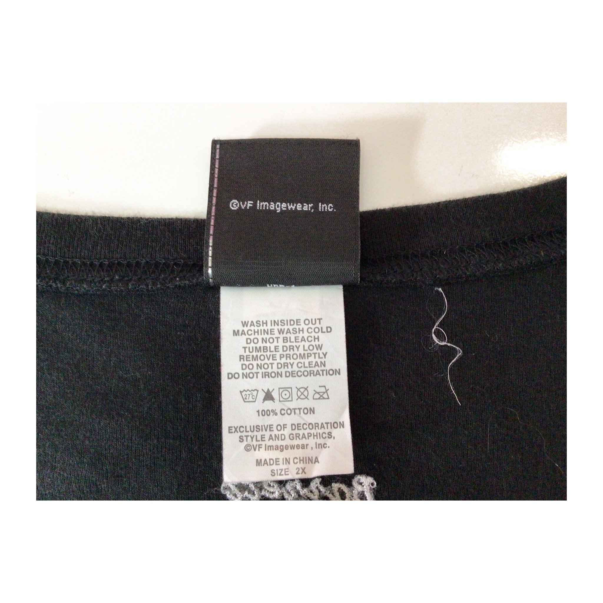 1637 Harley Davidson Women's Contrast Stitch Logo Patch Long Sleeve T Shirt Black 2XL