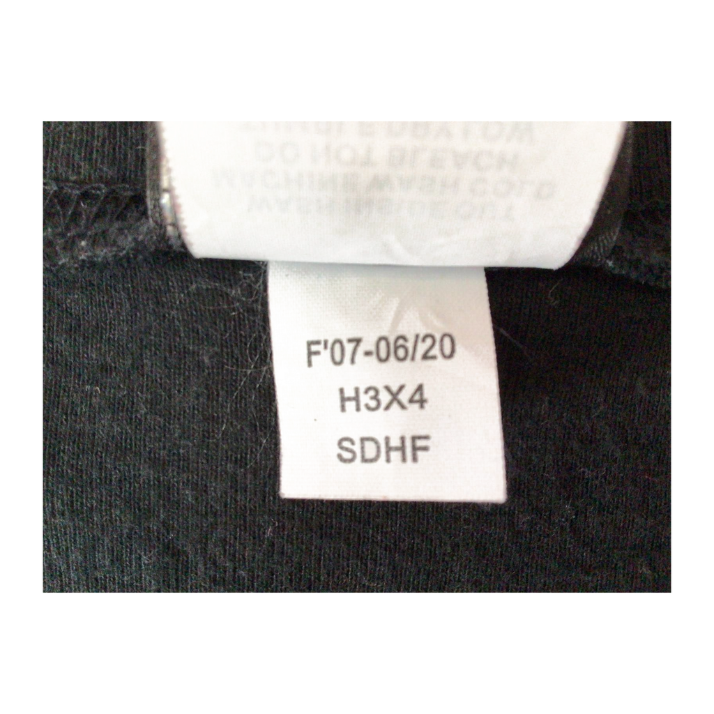 1637 Harley Davidson Women's Contrast Stitch Logo Patch Long Sleeve T Shirt Black 2XL