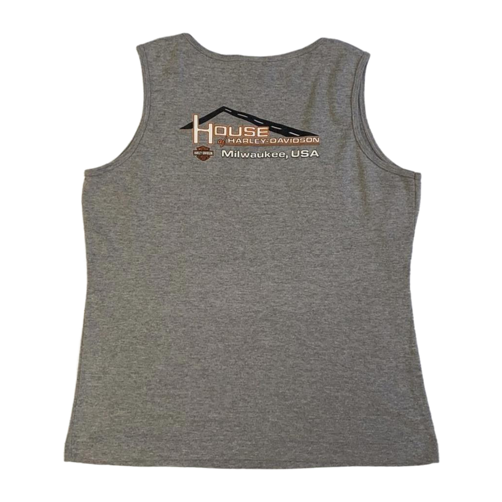 1639 Harley Davidson 105th Anniversary Sleeveless Tank Top Grey XL