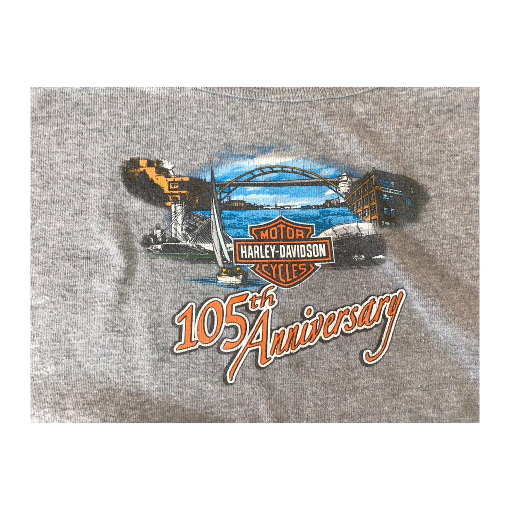 1639 Harley Davidson 105th Anniversary Sleeveless Tank Top Grey XL
