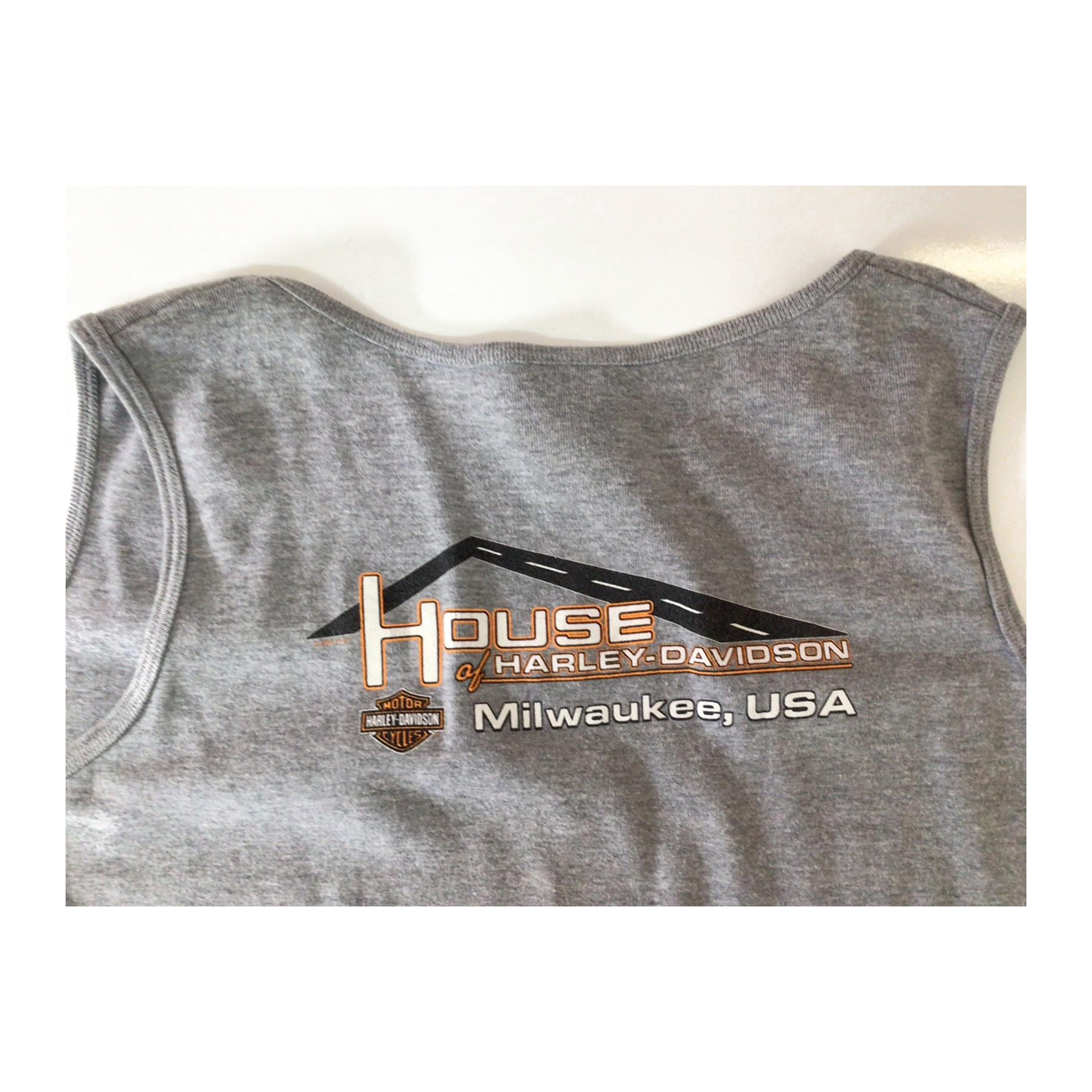 1639 Harley Davidson 105th Anniversary Sleeveless Tank Top Grey XL