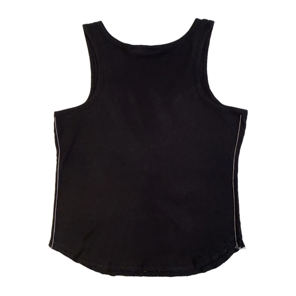 1644 Harley Davidson Women's Eagle Logo Contrast Stitch Ribbed Tank Top Black 2XL