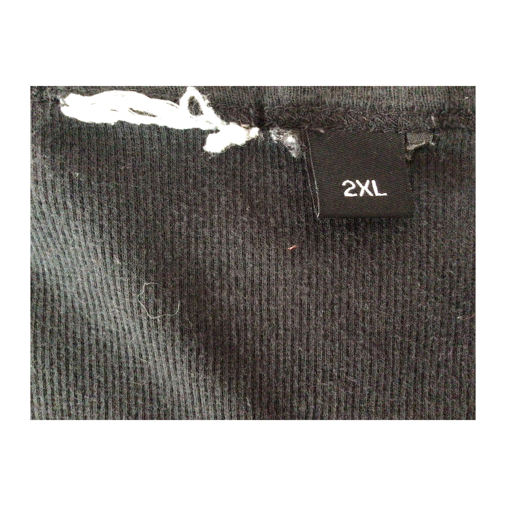 1644 Harley Davidson Women's Eagle Logo Contrast Stitch Ribbed Tank Top Black 2XL