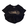1646 Harley Davidson Women's Ride Free Winged Logo Short Sleeve T Shirt Black XL