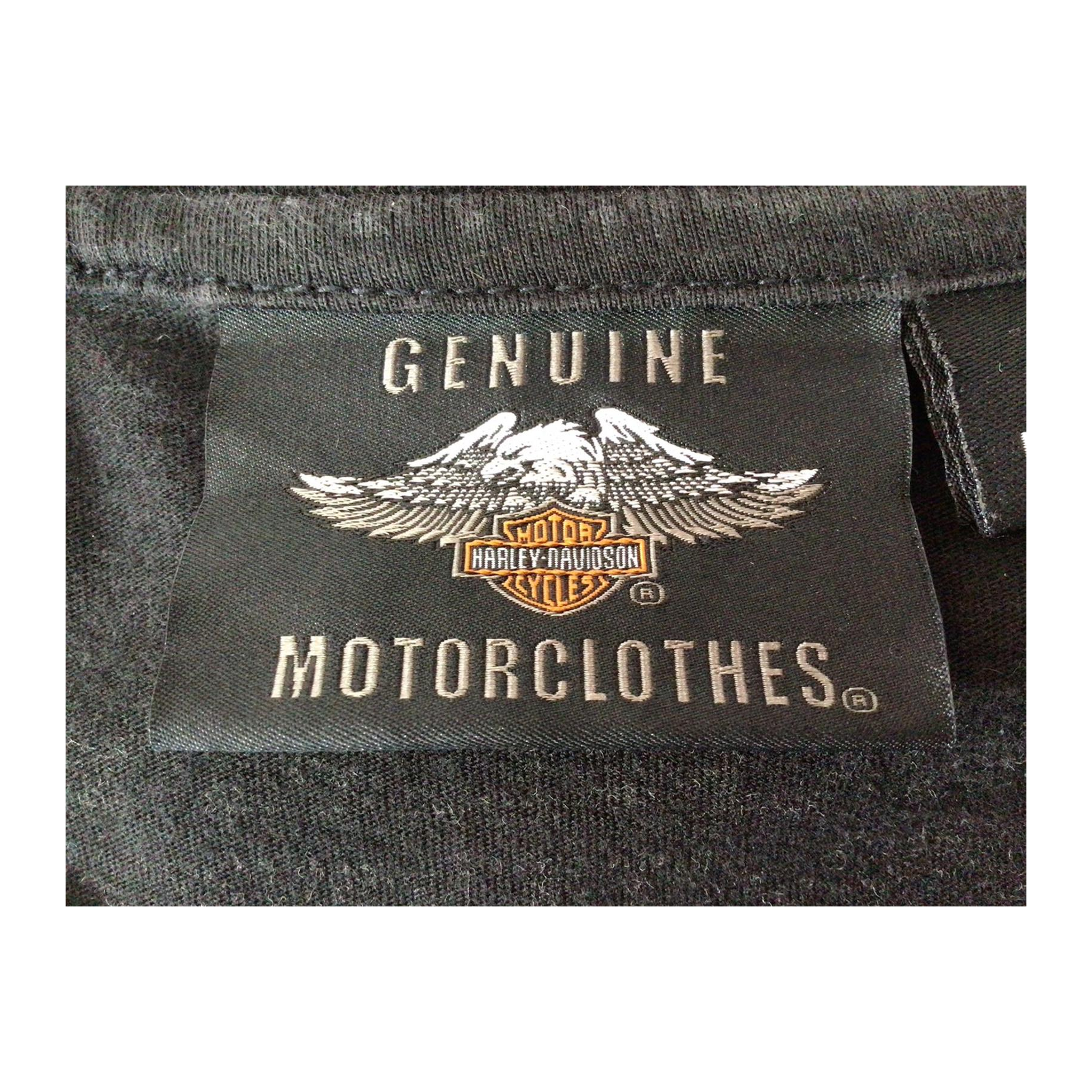 1646 Harley Davidson Women's Ride Free Winged Logo Short Sleeve T Shirt Black XL