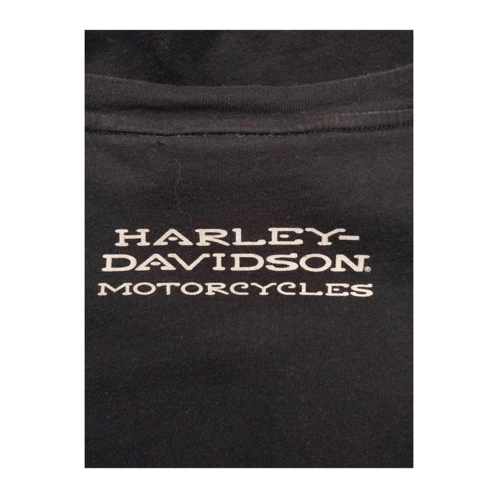 1646 Harley Davidson Women's Ride Free Winged Logo Short Sleeve T Shirt Black XL
