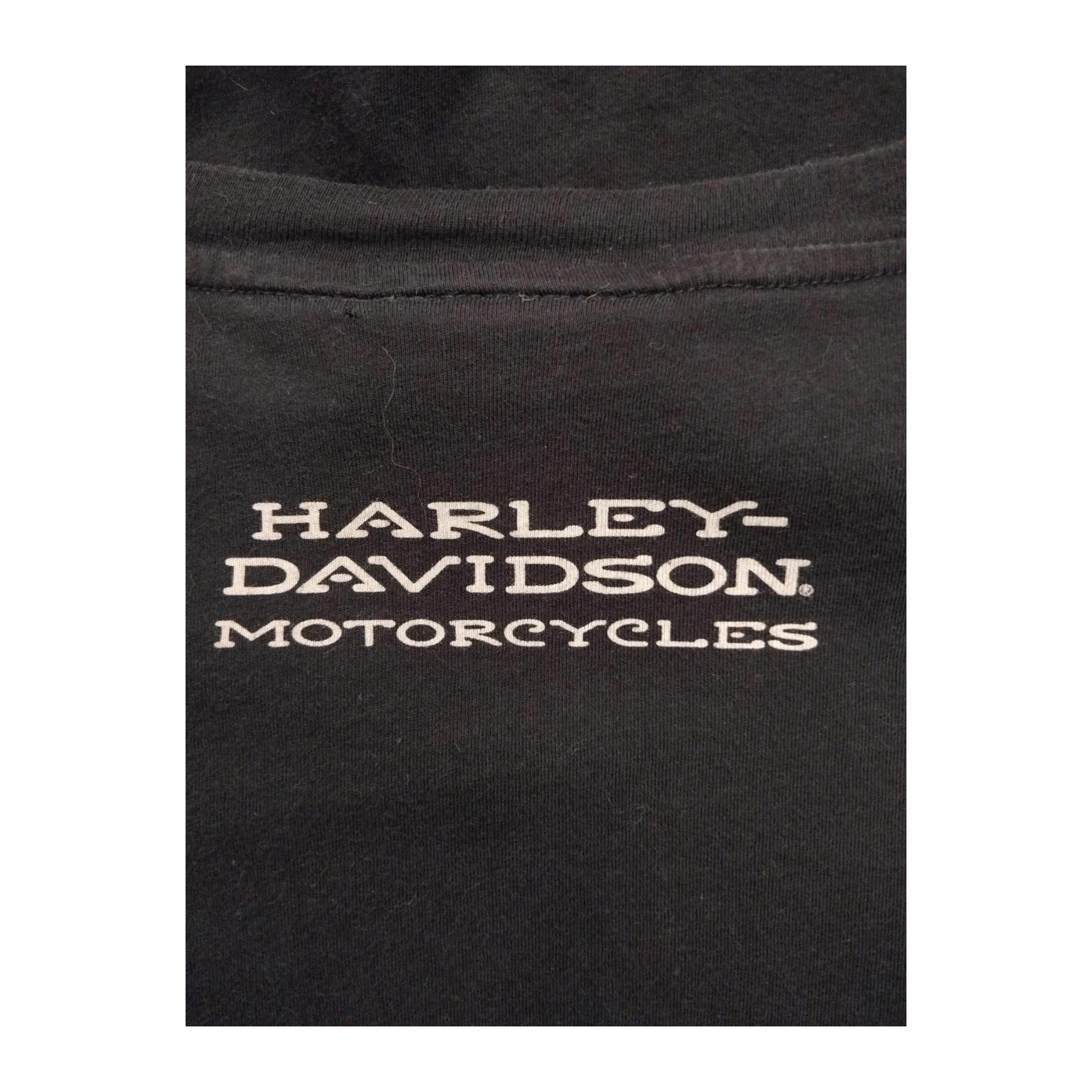 1646 Harley Davidson Women's Ride Free Winged Logo Short Sleeve T Shirt Black XL