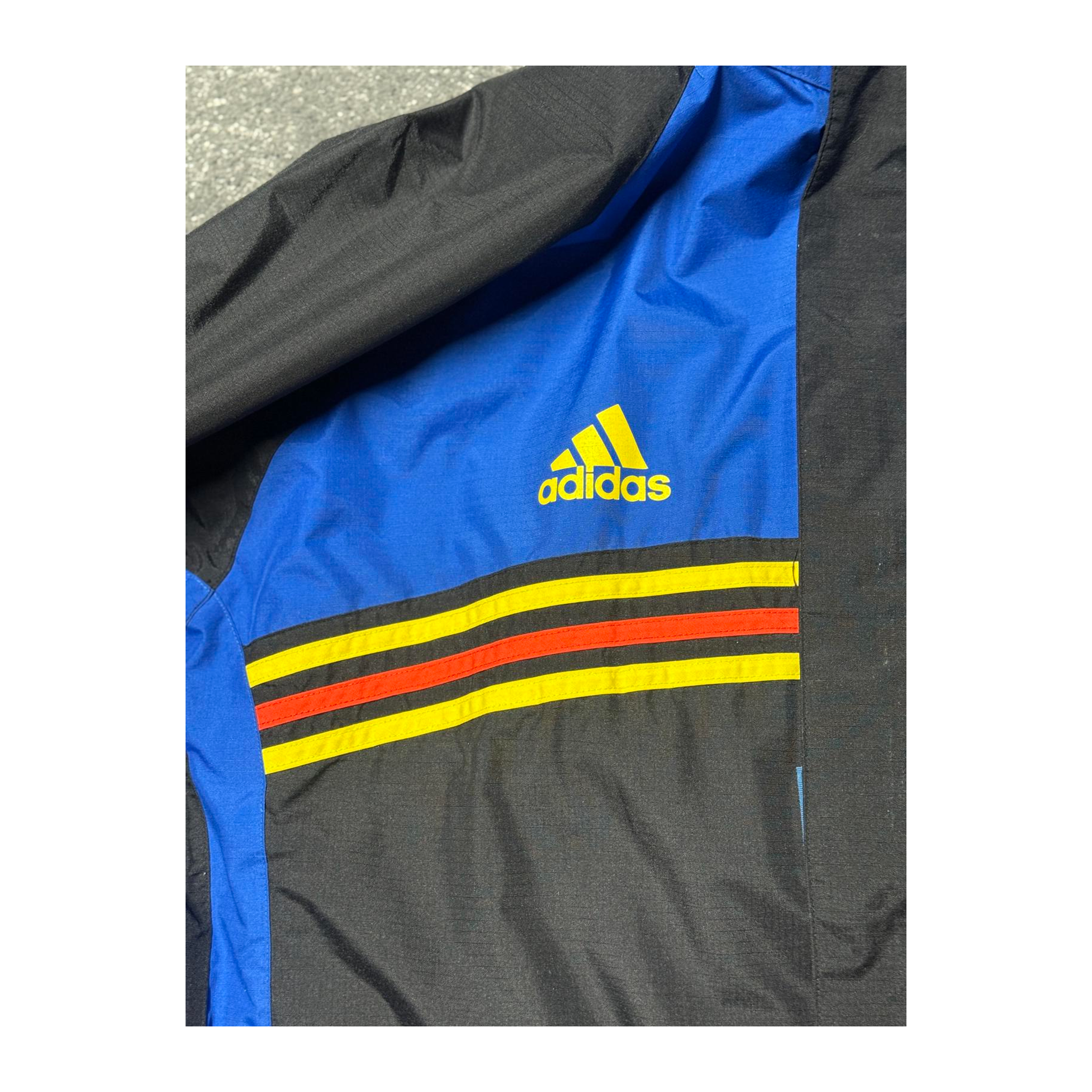 930 Adidas 1996 Flag Training Windbreaker Black L