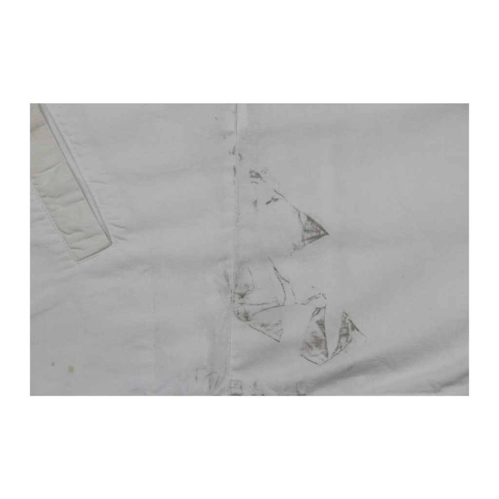 358 Ceronias Diving Lightweight Long Sleeve Zip Up Hooded Cotton Jacket White L