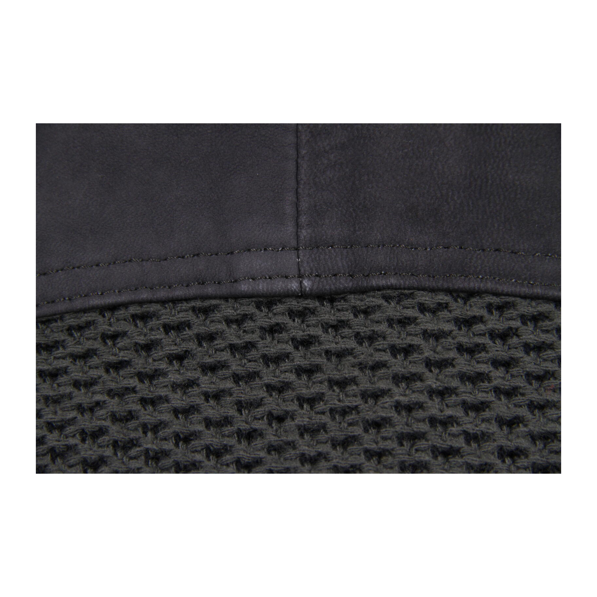 356 Aquascutum Classic 4 Button Leather Trim Wool Cardigan Jacket Khaki Grey L