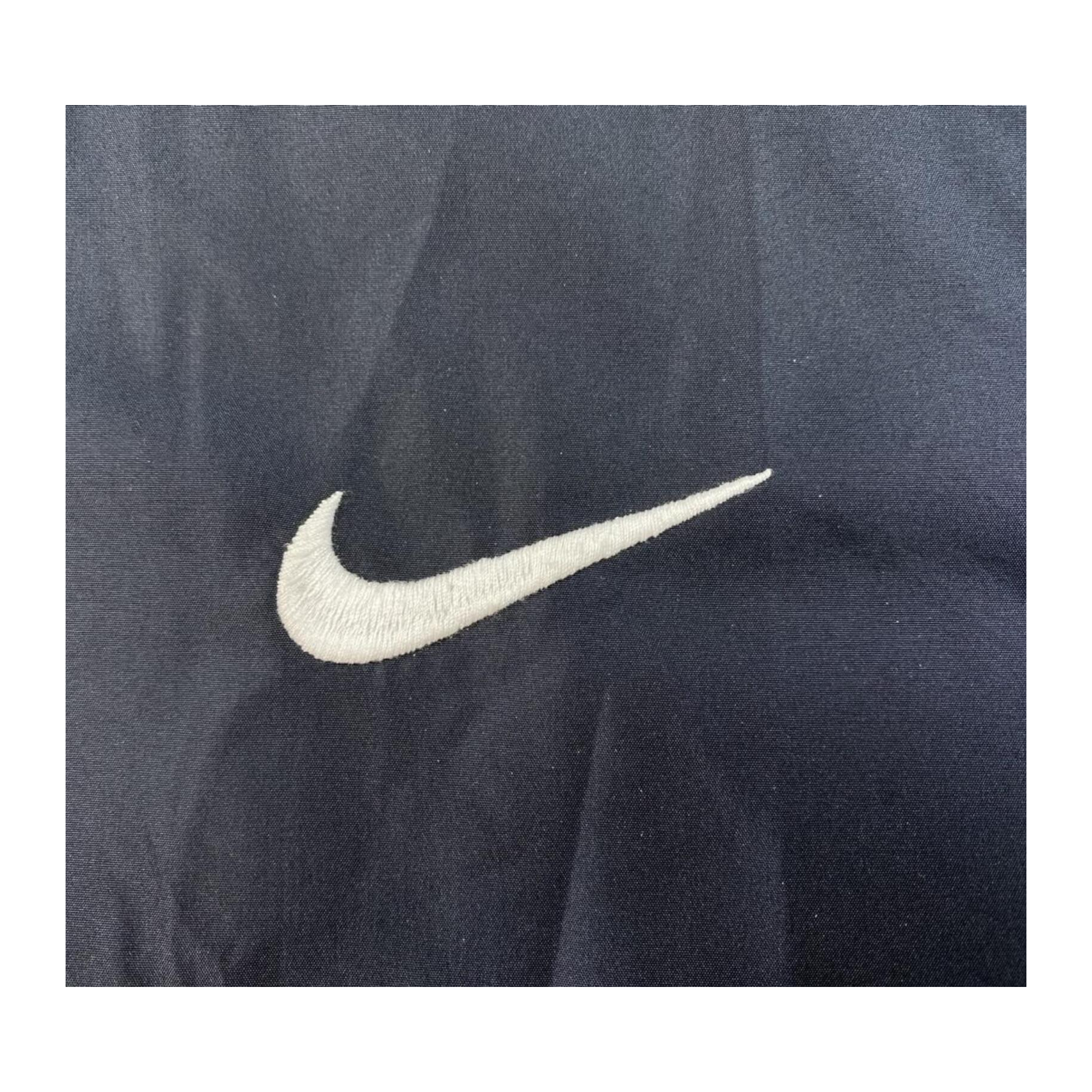 0043 Nike Jersey Lined Vintage 90s Made in USA Bomber Jacket Black L