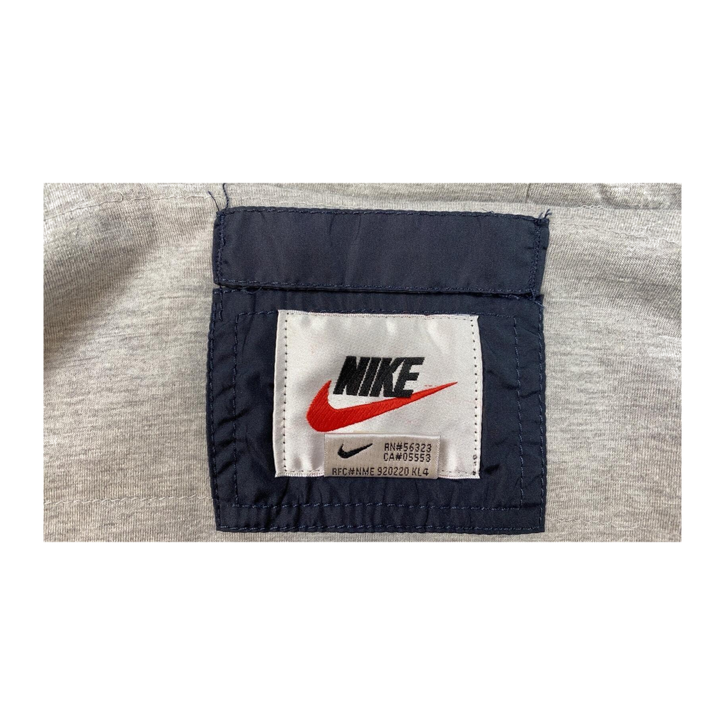 0043 Nike Jersey Lined Vintage 90s Made in USA Bomber Jacket Black L
