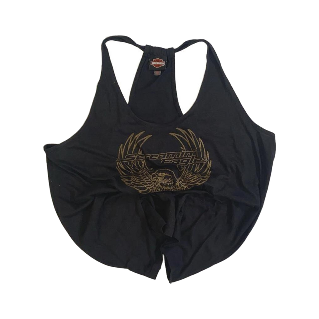 1666 Harley Davidson Women's Screamin Eagle Racer Back Tank Top Black 2XL