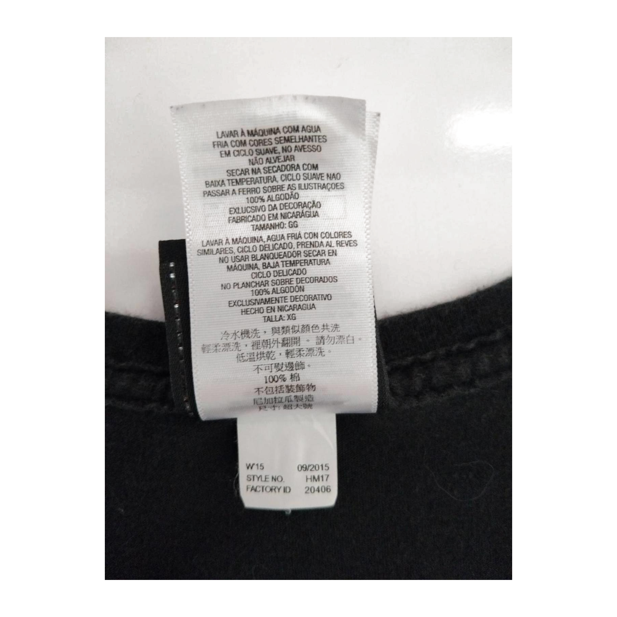 1663 Harley Davidson Women's Embroidered Logo Patch Short Sleeve T Shirt Black XL