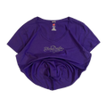 1658 Harley Davidson Women's Y2K Short Sleeve V Neck T Shirt Purple XL