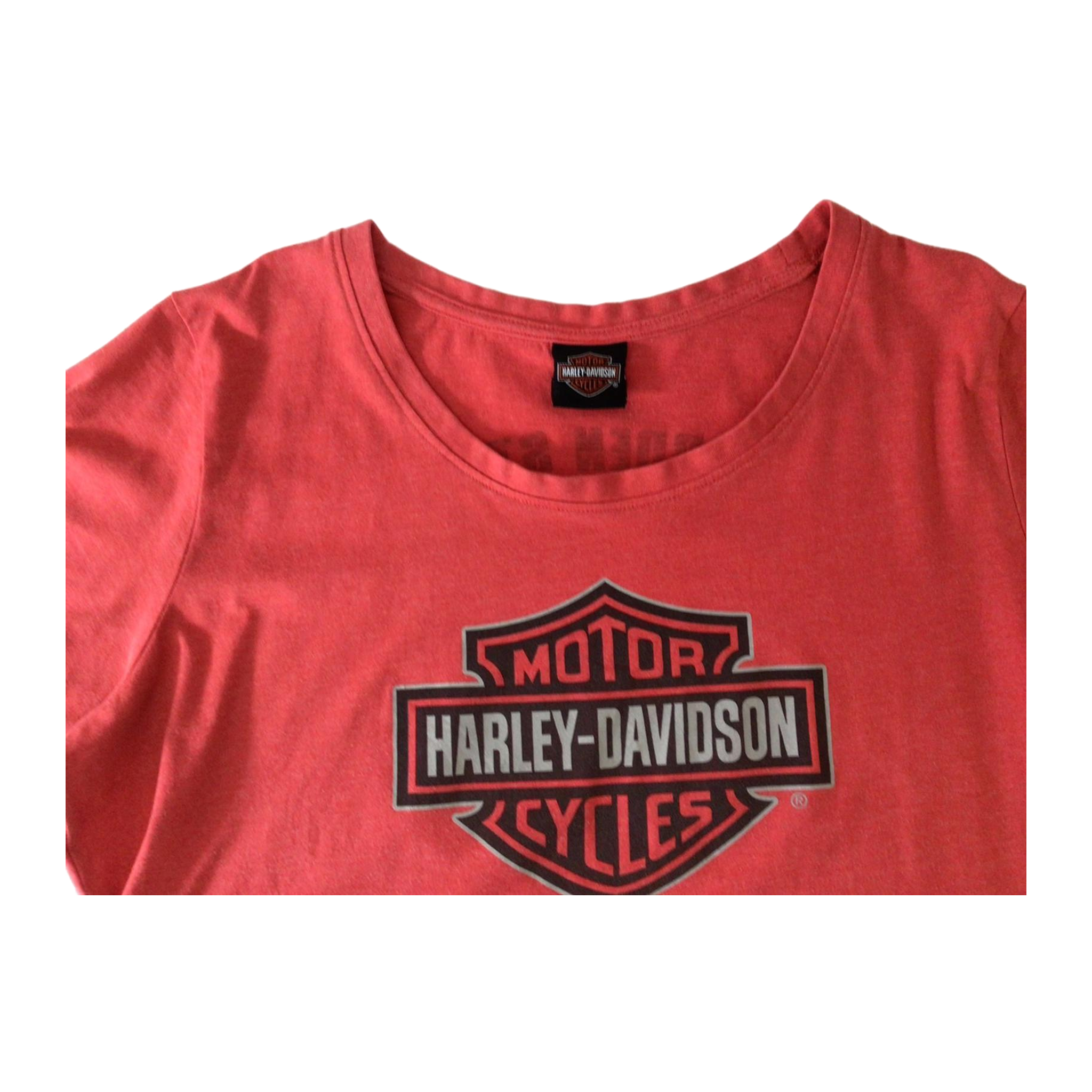 1652 Harley Davidson Women's Short Sleeve T Shirt Red 3XL