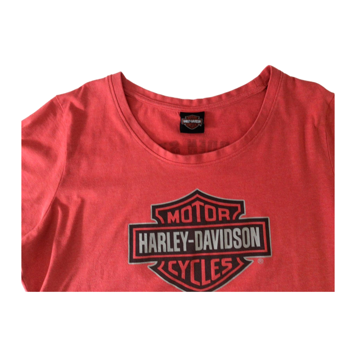 Harley Davidson Women's Short Sleeve T Shirt Red 3XL