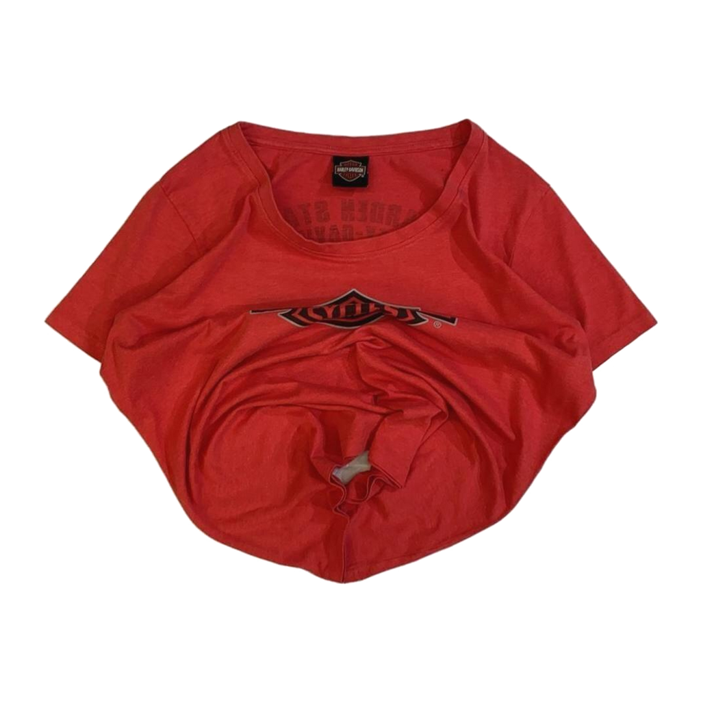 1652 Harley Davidson Women's Short Sleeve T Shirt Red 3XL