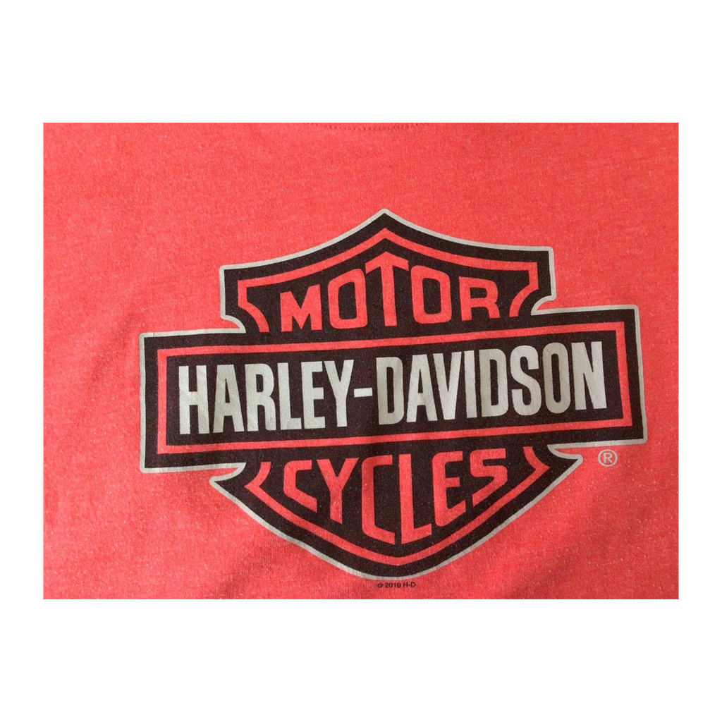 1652 Harley Davidson Women's Short Sleeve T Shirt Red 3XL
