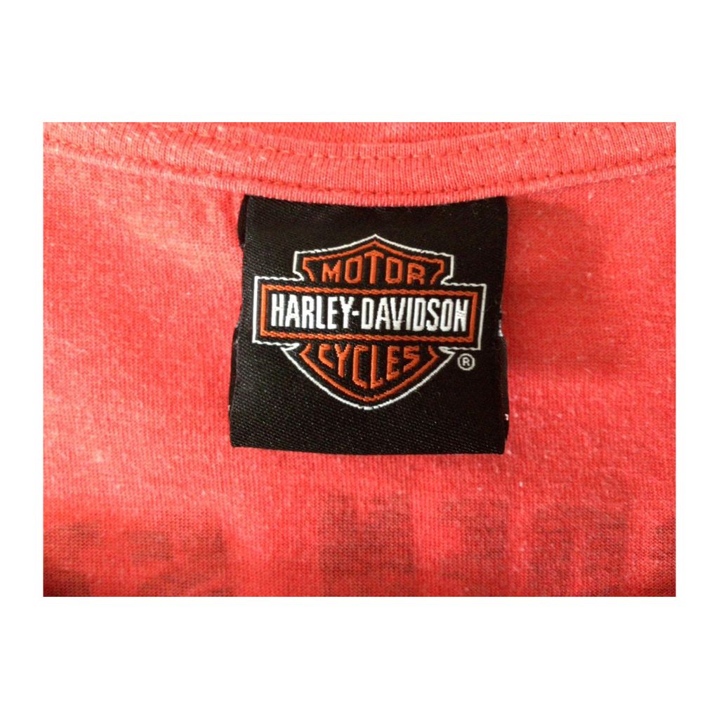 1652 Harley Davidson Women's Short Sleeve T Shirt Red 3XL