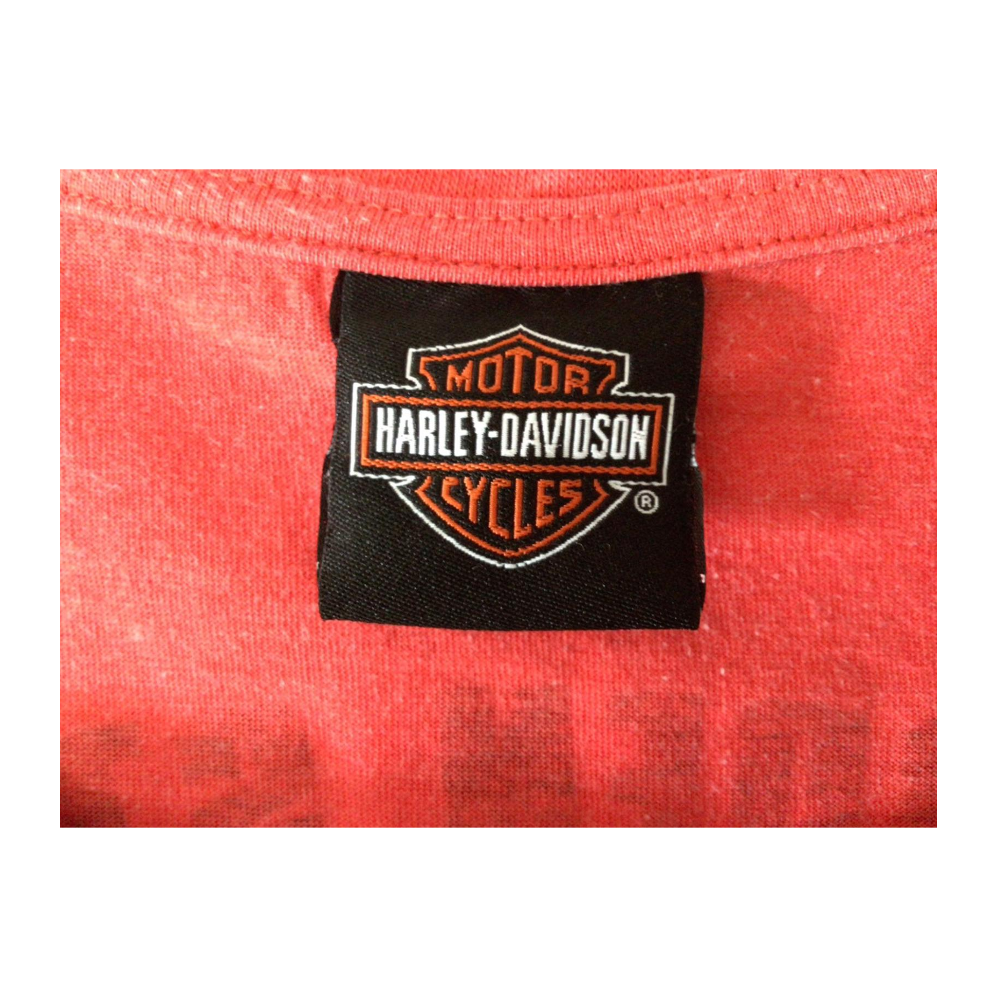 1652 Harley Davidson Women's Short Sleeve T Shirt Red 3XL