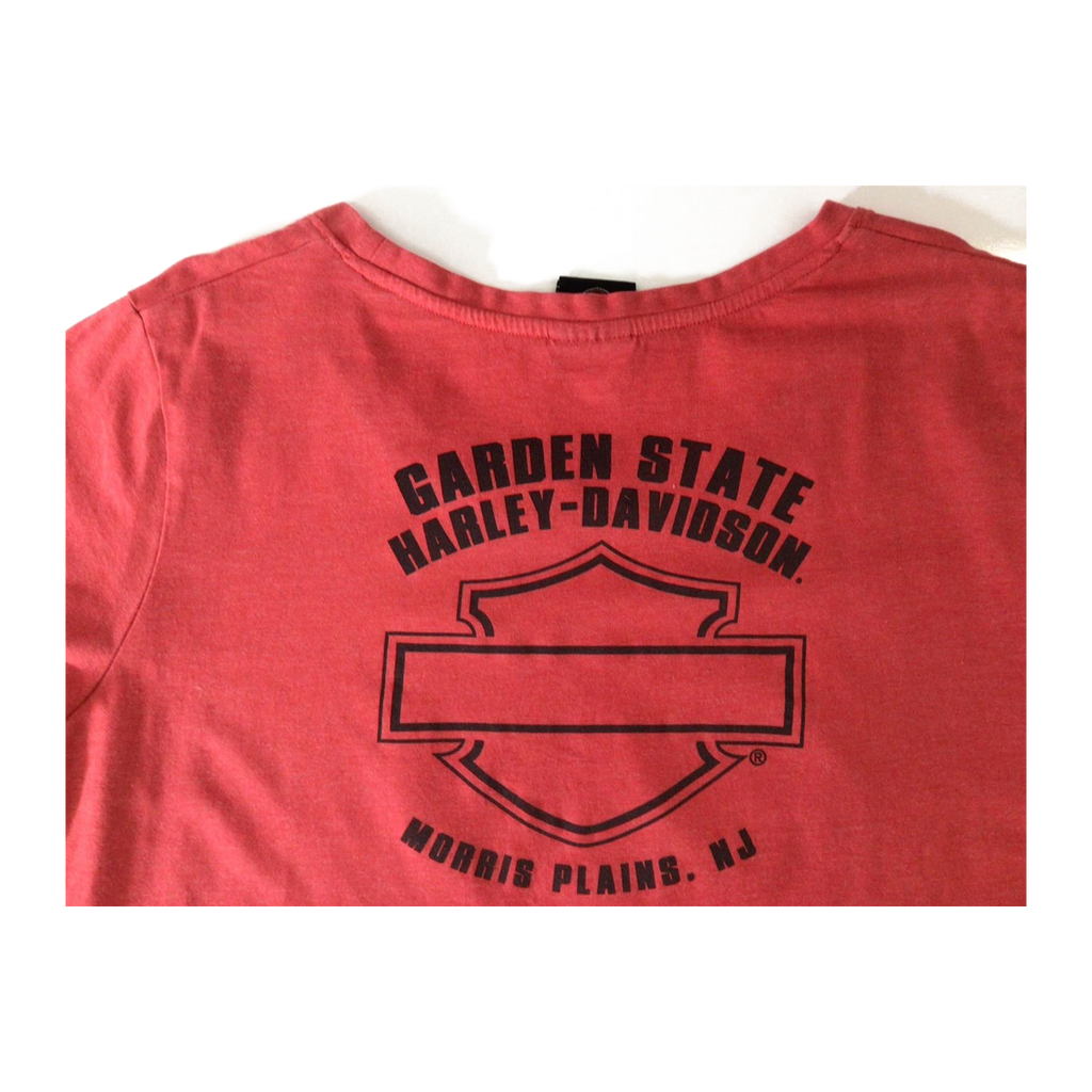 1652 Harley Davidson Women's Short Sleeve T Shirt Red 3XL