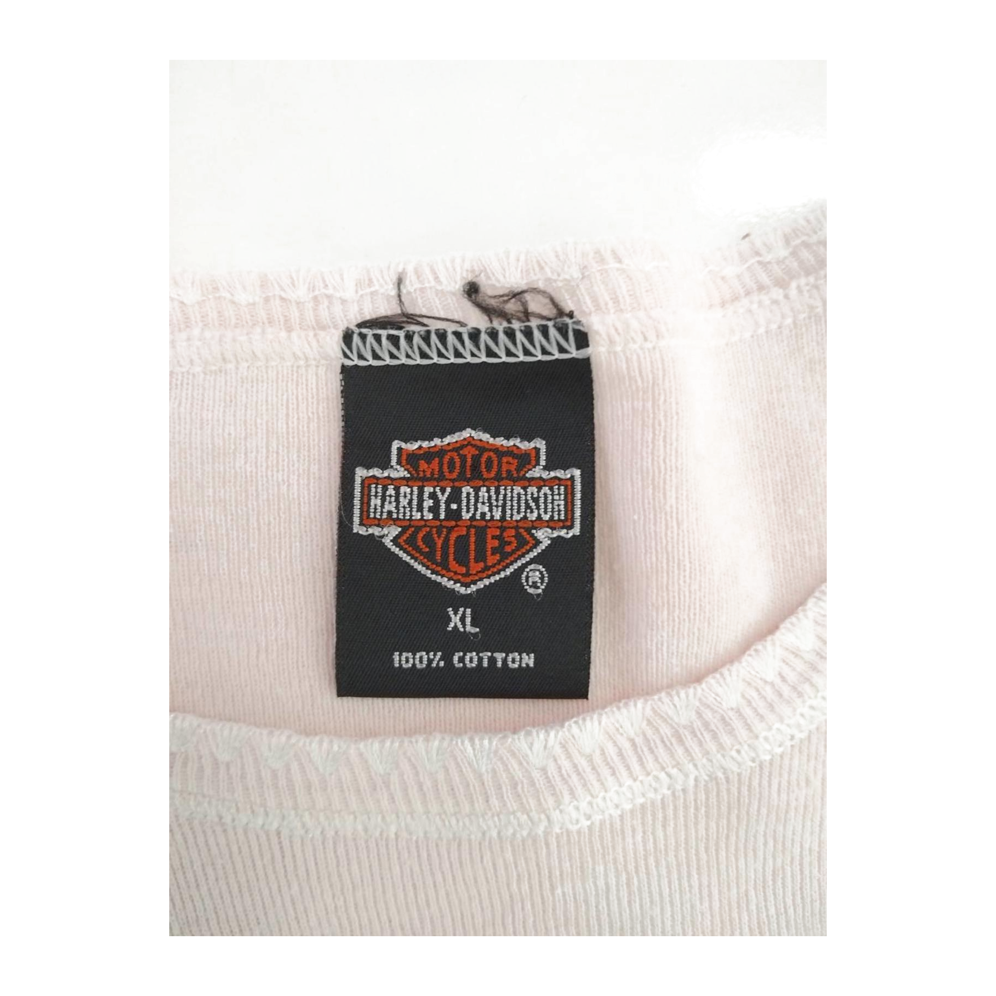 1694 Harley Davidson Women's Short Sleeve Baby Pink T Shirt XL