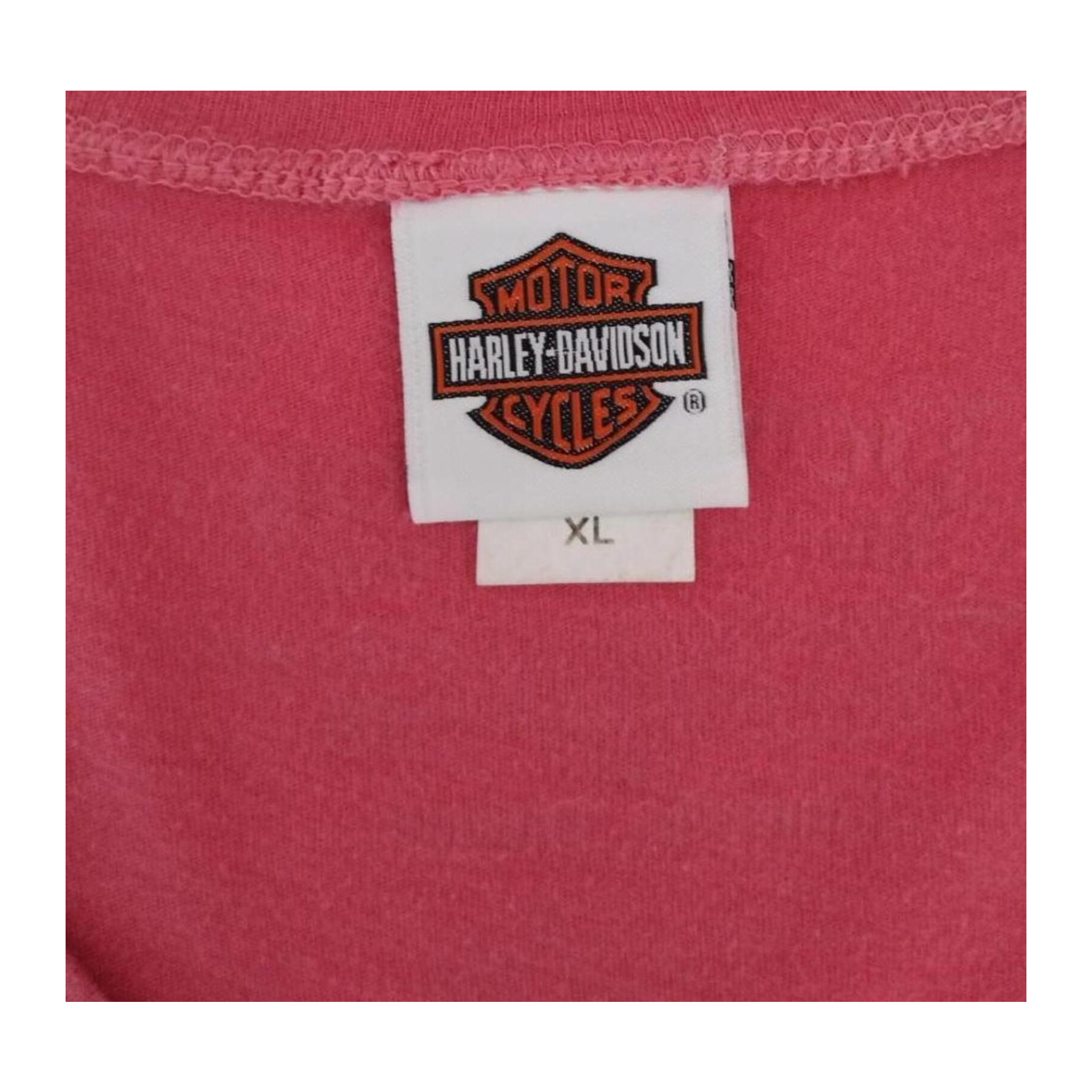 1679 Harley Davidson Women's Fleur de Lis Graphic Short Sleeve T Shirt Pink XL