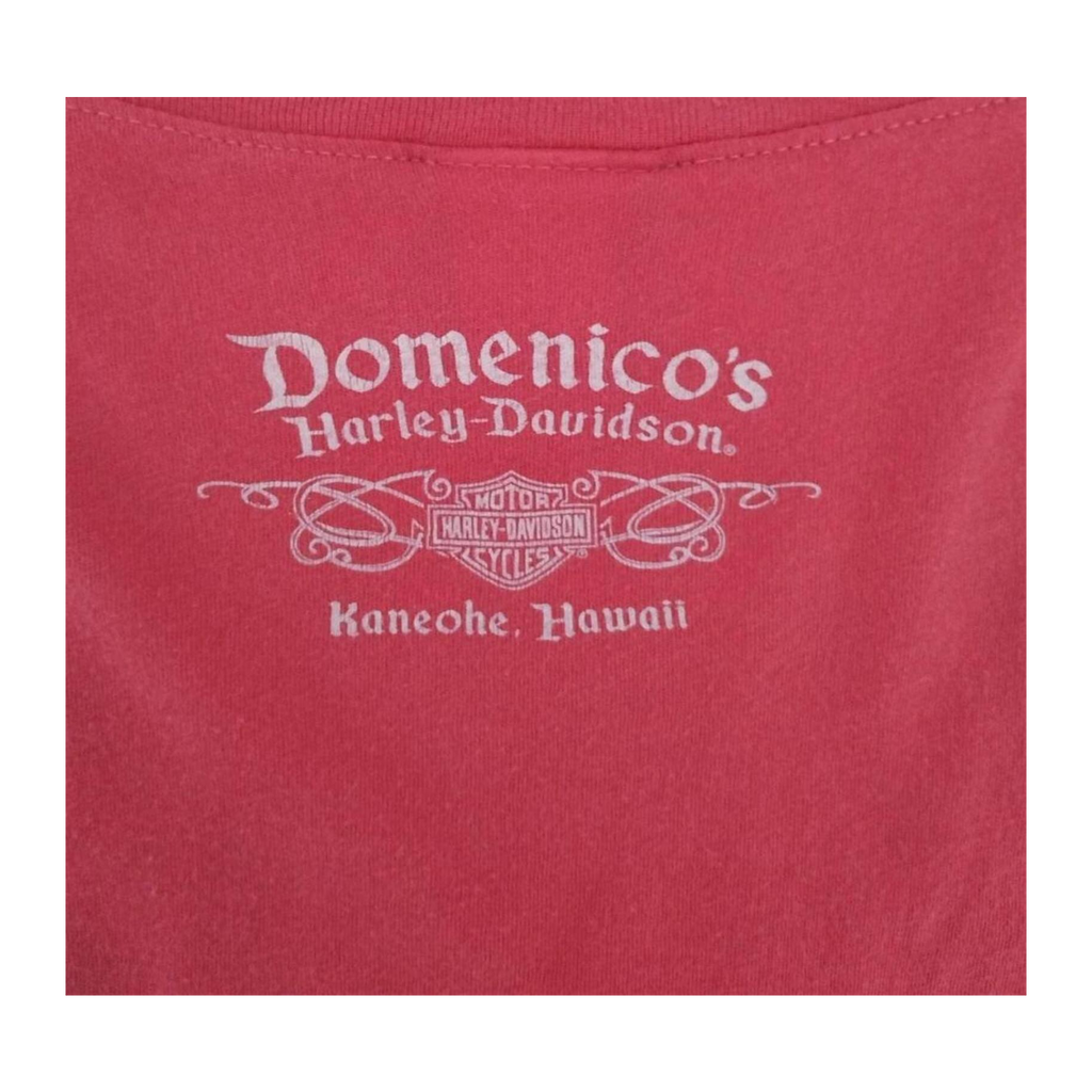 1679 Harley Davidson Women's Fleur de Lis Graphic Short Sleeve T Shirt Pink XL