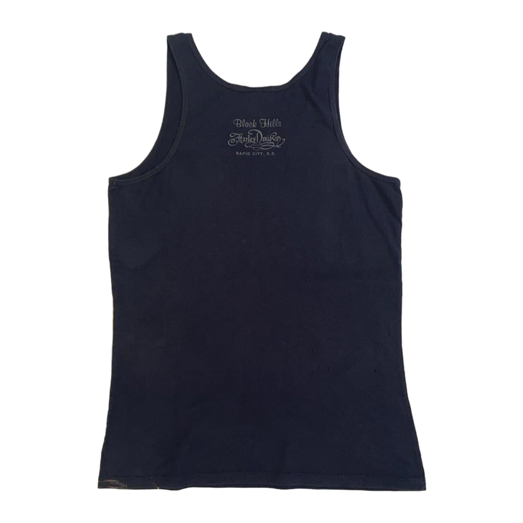 1676 Harley Davidson Women's Eagle Logo Airbrush Effect Tank Top Black 3XL