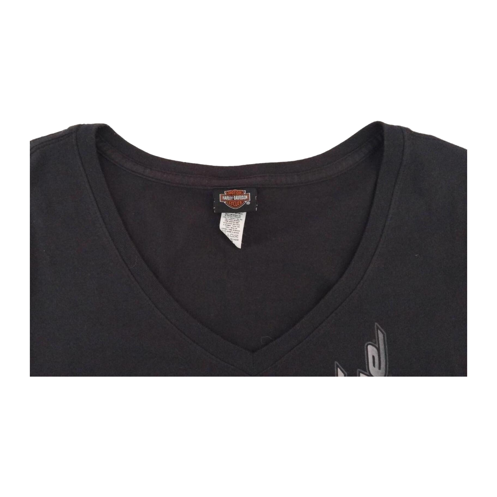 1675 Harley Davidson Women's Screamin Eagle Short Sleeve V Neck T Shirt Black M