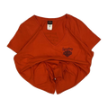 1673 Harley Davidson Women's Legendary Short Sleeve V Neck T Shirt Orange XL
