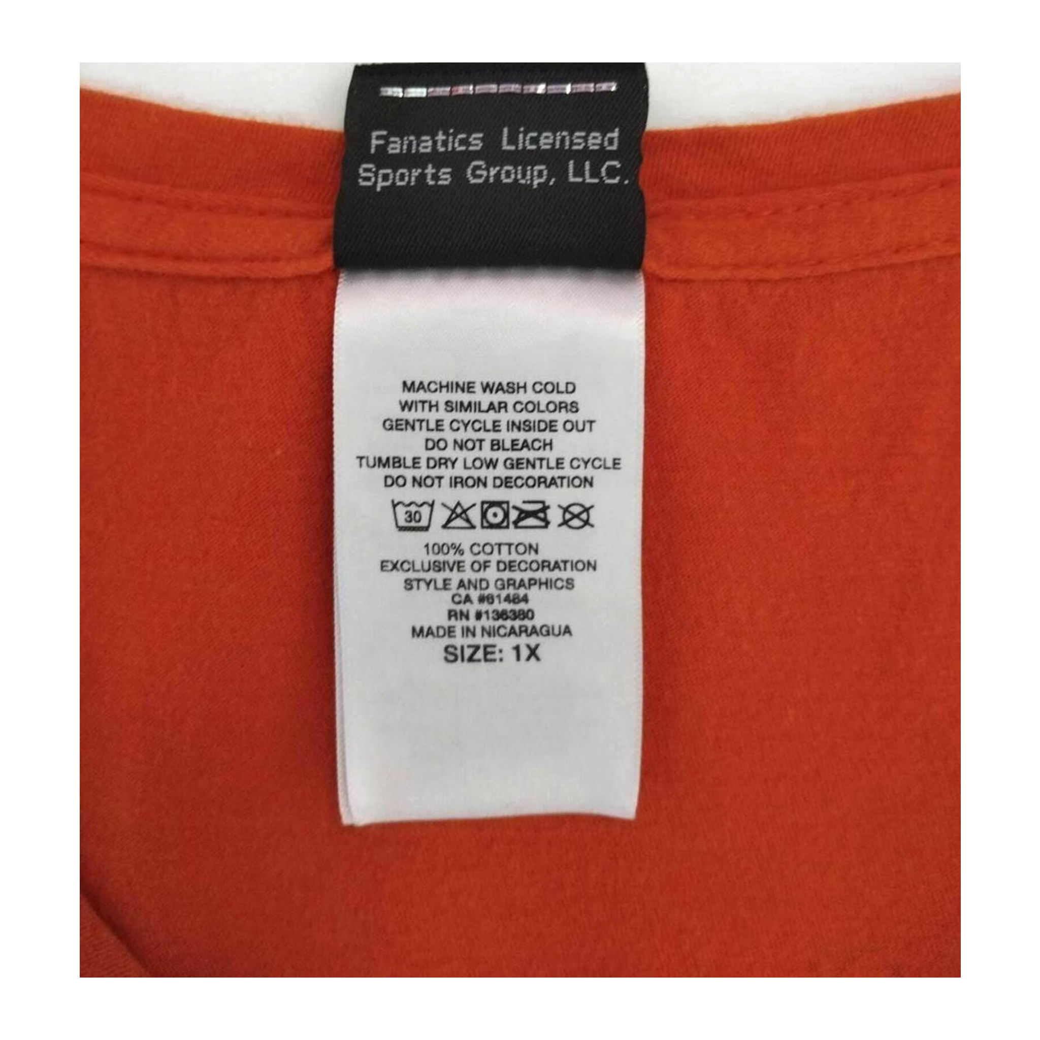 1673 Harley Davidson Women's Legendary Short Sleeve V Neck T Shirt Orange XL