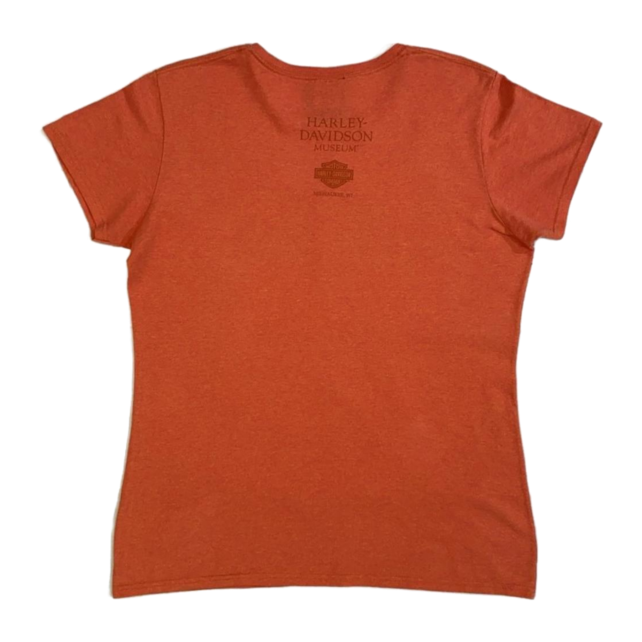 1670 Harley Davidson Women's Museum Short Sleeve T Shirt Orange L