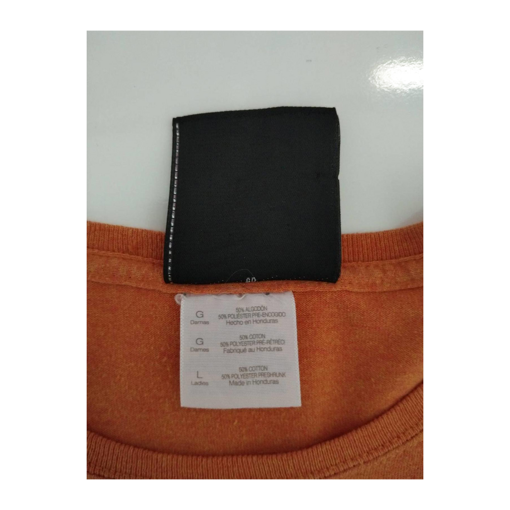 1670 Harley Davidson Women's Museum Short Sleeve T Shirt Orange L