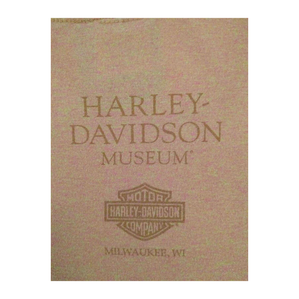 1670 Harley Davidson Women's Museum Short Sleeve T Shirt Orange L