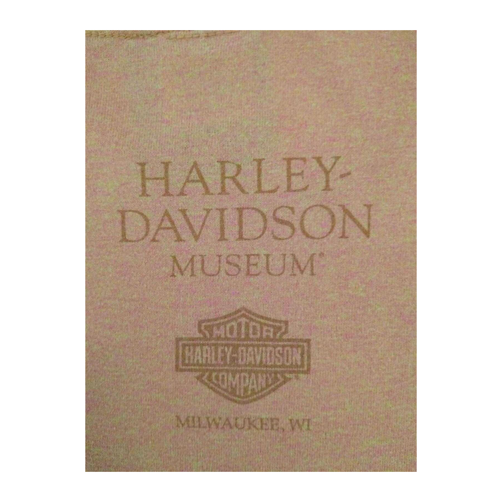 1670 Harley Davidson Women's Museum Short Sleeve T Shirt Orange L