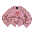 1667 Harley Davidson Women's Y2K Filigree Logo Long Sleeve T Shirt Pink 2XL